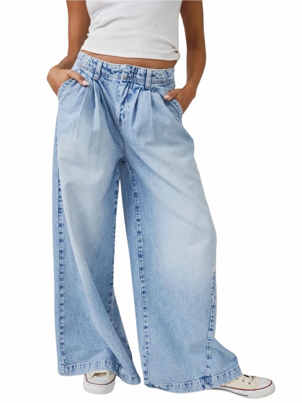 Free people equinox denim trouser